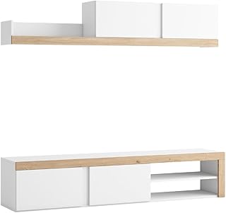 Guía Completa de Montaje del Mueble de Salón Fly 180 de Mobelcenter: Estilo Blanco Mate y Naturale para tu Hogar