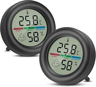 Analiza el Clima Perfecto en Casa: Thlevel Mini Termómetro e Higrómetro Digital para Confort Óptimo en Invernaderos y Dormitorios