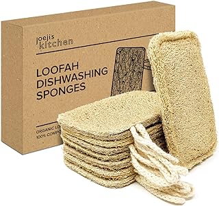 Descubre la Tendencia Ecológica: Joeji’s Kitchen Esponja Natural para Lavavajillas – 8 Estropajos Biodegradables y Reutilizables que Transformarán tu Cocina