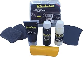 Transforma Tu Auto: Mejora el Estilo con el KITAUTOS Kit Restaurador de Volantes de Piel y Plástico Negro